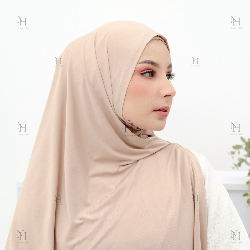Hijab Segitiga Instan Jumbo L I Hijab Casual Jersey Premium