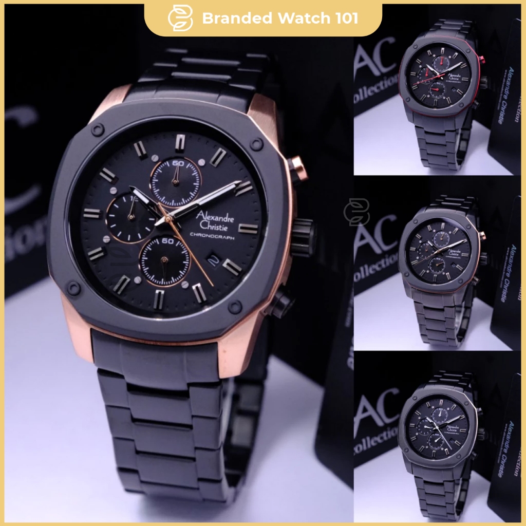 ORIGINAL Jam Tangan Pria Alexandre Christie AC 6658/AC6658/6658/AC 6660/AC6660/6660 Garansi Resmi 1 