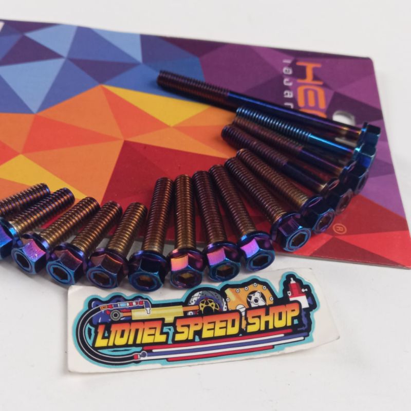 Baut CVT 2 kunci Honda motor PCX 150 ADV 160 Vario 160 abs cbs (1 Set isi 15 baut)