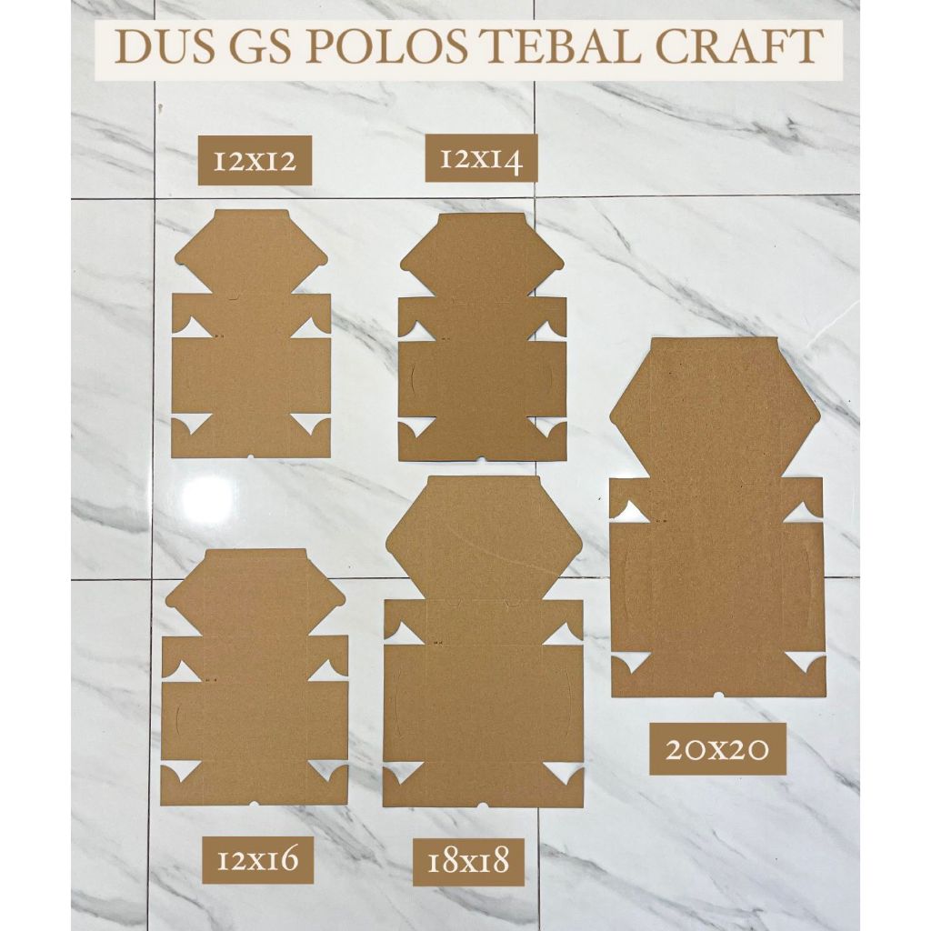 Dus Nasi Kue GS Tebal Desain Mewah 12x16 Cm