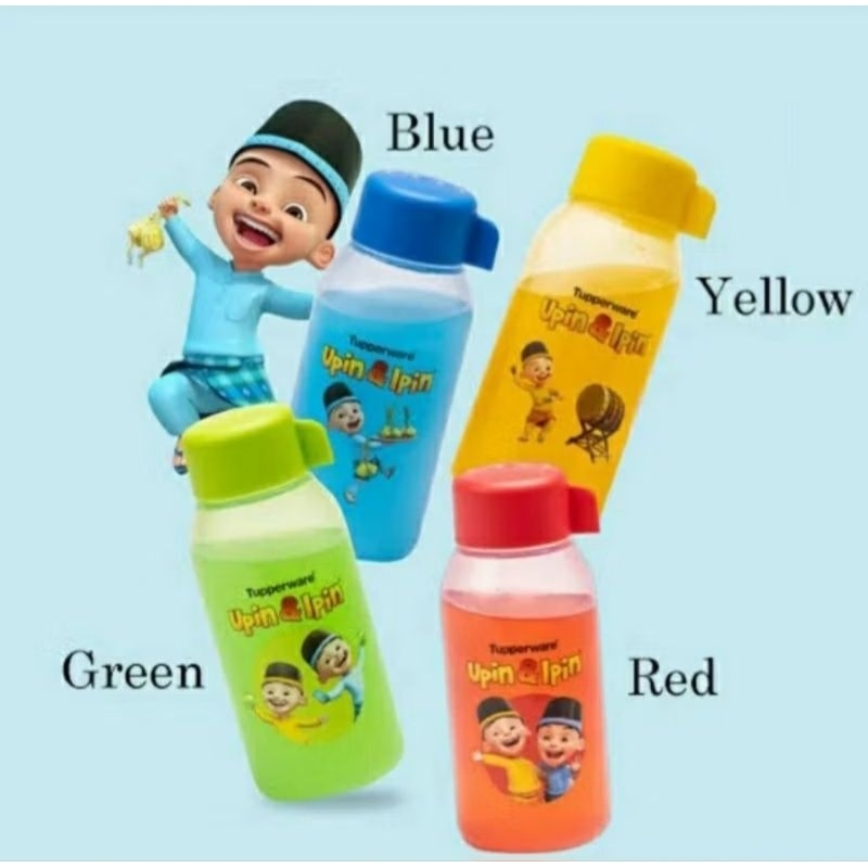 Promo Tupperware Fancy bottle 350ml 1pc upin ipin bottle 350 ml eco botol minum anak kecil bawa beka