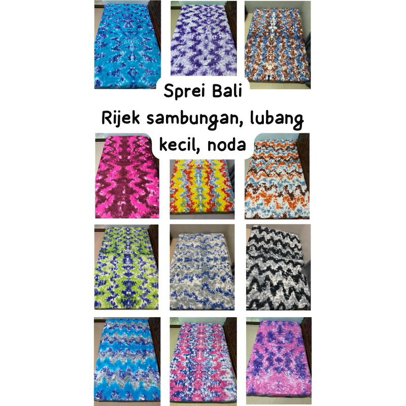 SPREI LUKIS BALI, SPREI BALI RIJEK UK 120x200 160x200 180x200 INCLUDE 2 SARBAN DAN 2 SARGUL KARET DI