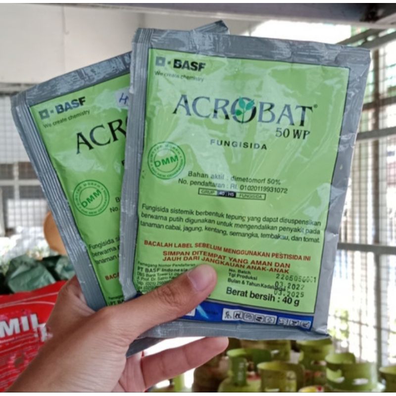 Acrobat 40gram . Pengendali/obat daun/buah, pertumbuhan akar serta pembasmi hama