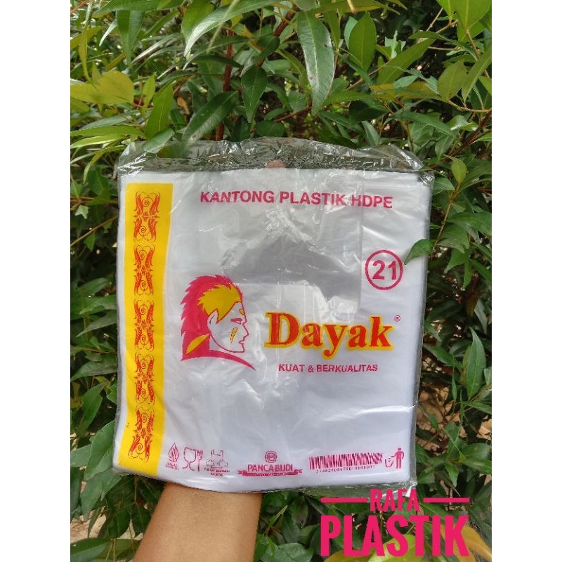 Kantong plastik DAYAK HDPE ukuran 21✓