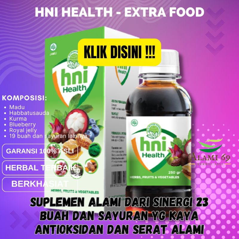 

Madu HNI Health Extra Food Original | Madu Buah Sayur Sehat | Panambah nafsu makan anak dan dewasa
