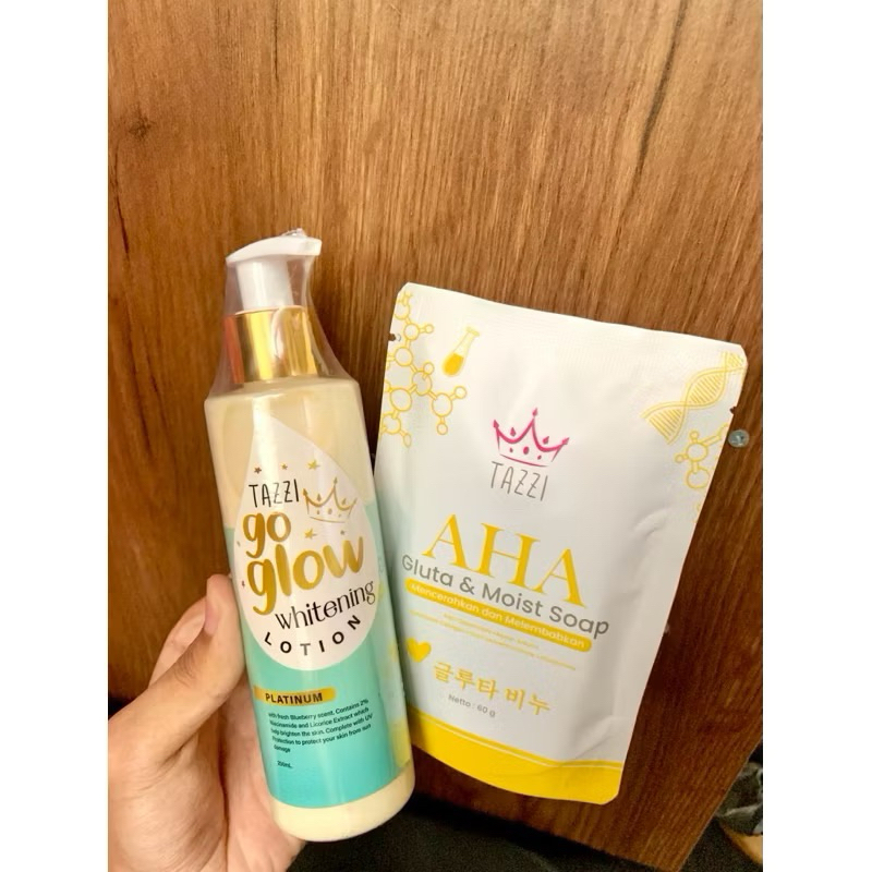 TAZZI ~ LOTION GO GLOW TAZZI + SABUN KUNING