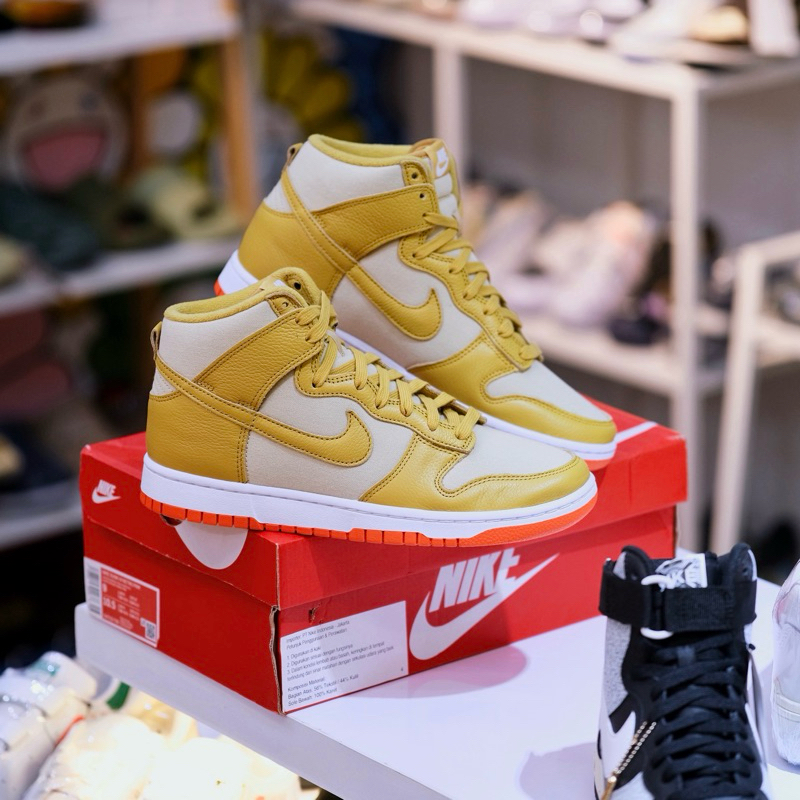 Nike Dunk Hi Retro PRM Team Gold/Wheat Gold DV7215700 (ORIGINAL)
