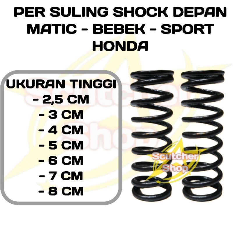 Per Sambungan Suling shock breaker-Rebound-jinjit Matic Honda Beat-Beat Street-Vario-Scoopy-Spacy