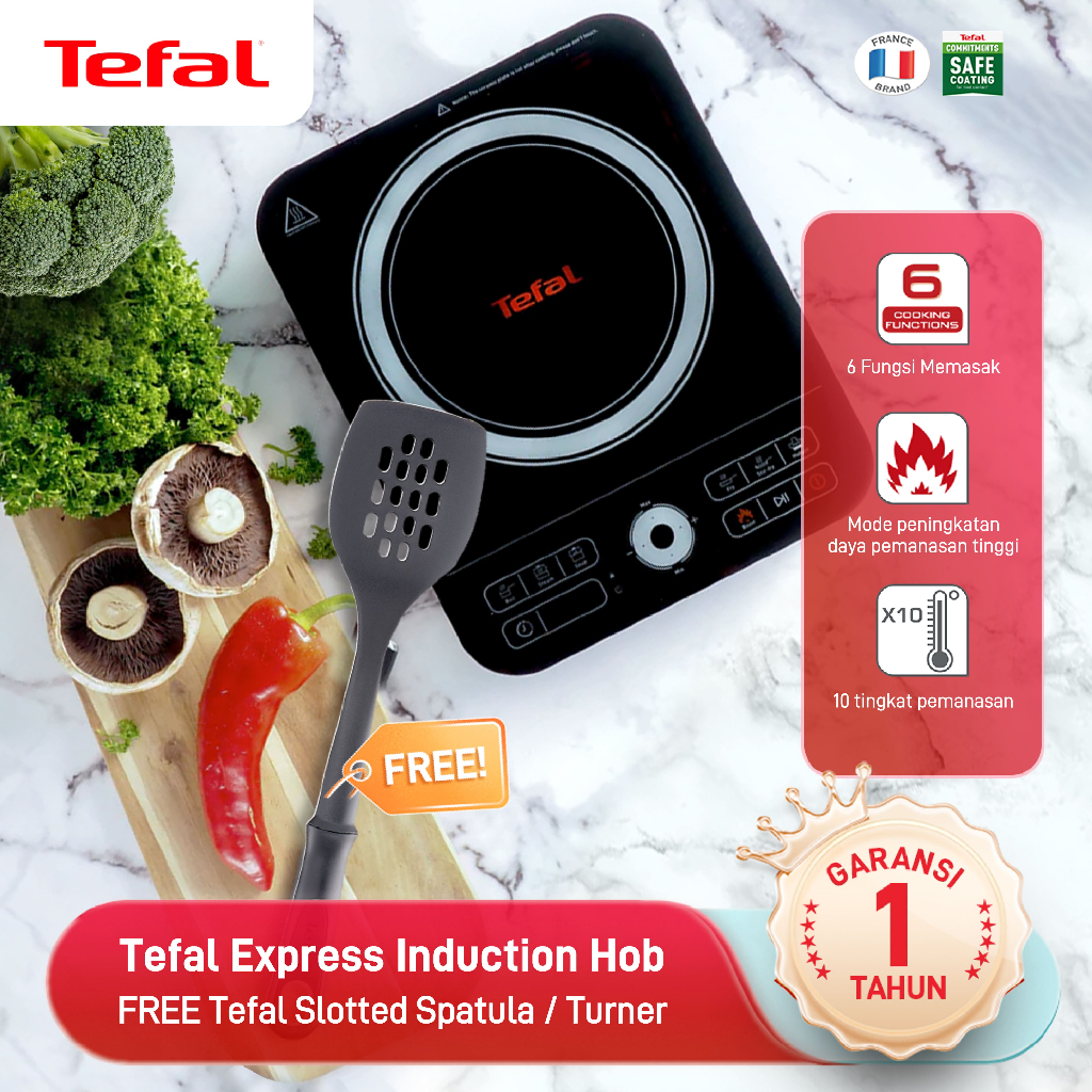 [FREE SPATULA] Tefal Express Induction Hob / Kompor Induksi - Garansi 1 Tahun