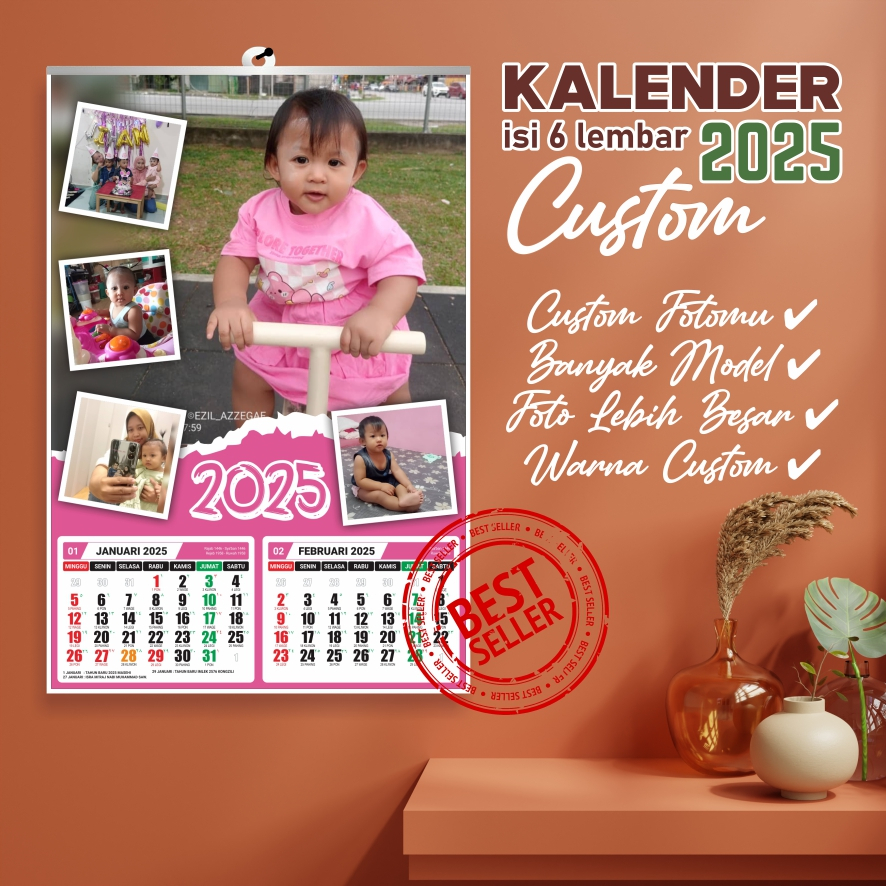 

KALENDER CUSTOM ISI 6 LEMBAR | KALENDER DINDING CUSTOM | KALENDER MURAH | KALENDER 2025