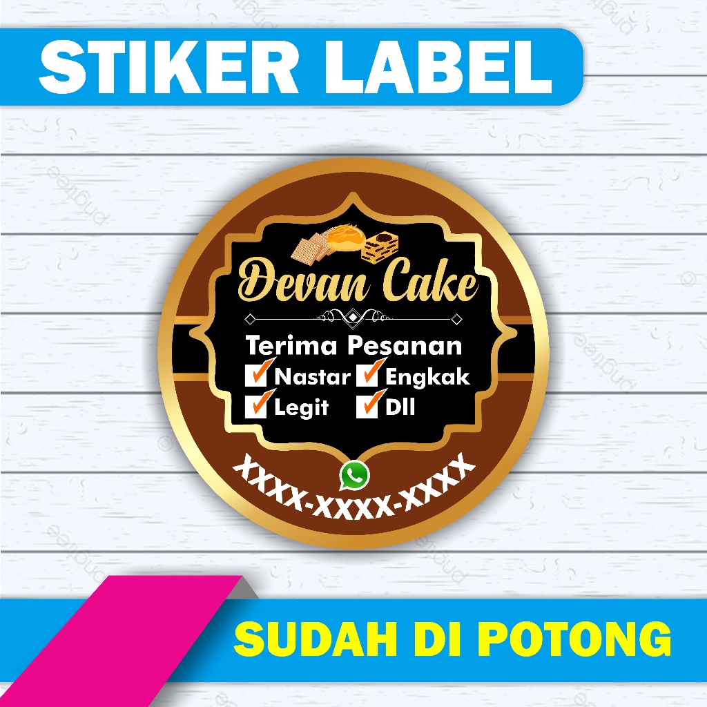 

Stiker Label Makanan Custom / Sticker Label Makanan / Stiker Kemasan