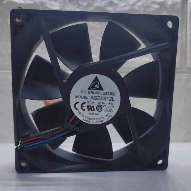 KIPAS FAN CASING 9CM DELTA DC.12V 3PIN ORIGIANAL HIGH QUALITY ex. buildup