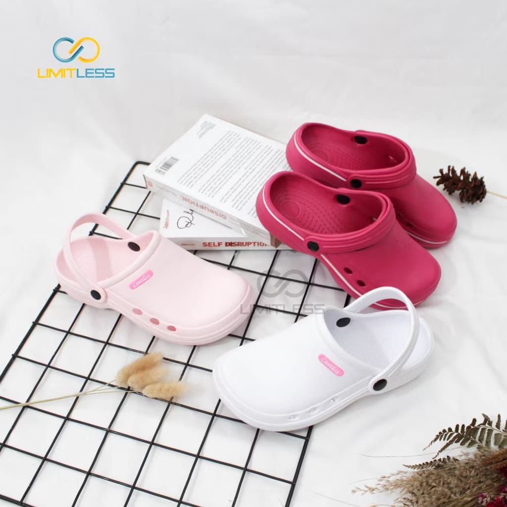 Sandal Baim Wanita Medis Putih Phylon - Size 36-40 - Limitless