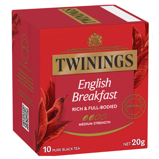 

Twinings English Breakfast Tea Bags 10 pack | 20g