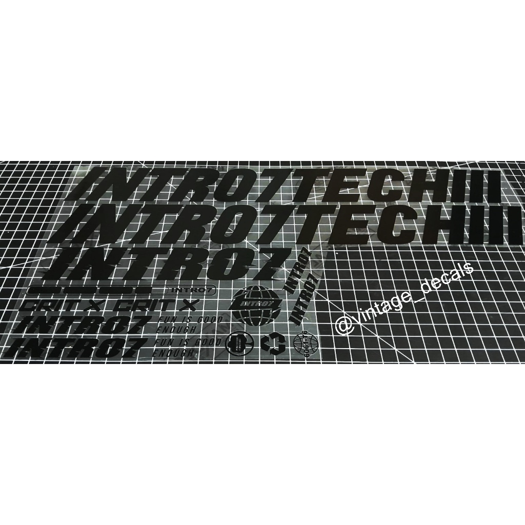 decals replacement INTRO7TECH III CRIT X crit-x