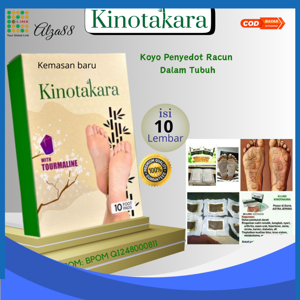 KINO-KINOTAKARA ORIGINAL K-LINK EXLUSIVE ISI 10 LEMBAR /KOYO PENYEDOT RACUN/TOXIC DETOX KAKI