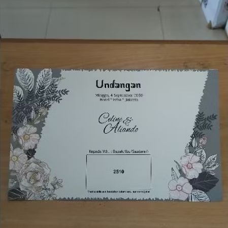 UNDANGAN ERBA 2510 ECER & GROSIR KOSONGAN TANPA PLASTIK OPP