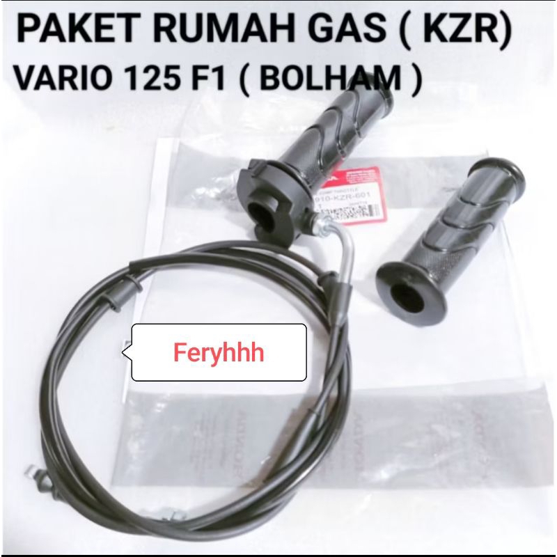 KZR paket kabel gas + handgrip + rumah gas vario 125 old