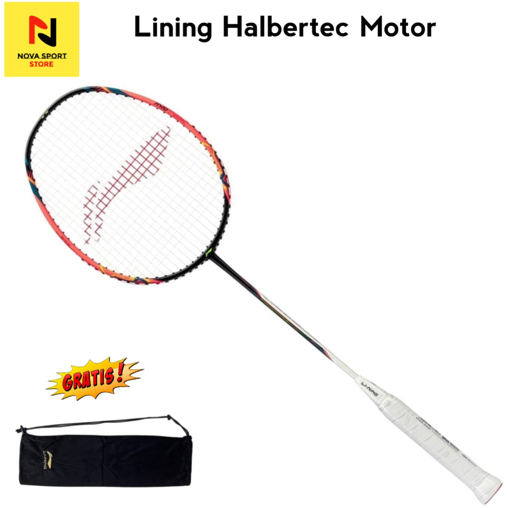 Lining Raket Badminton Halbertec Motor Neon Pink