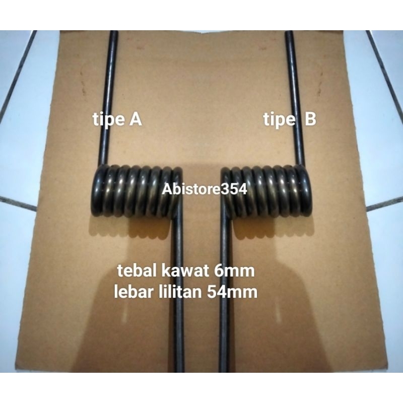 spring pegas baja 6mm  x lebar 54mm