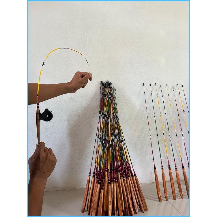 joran lentur micro fishing 50 CM satu set siap pakai