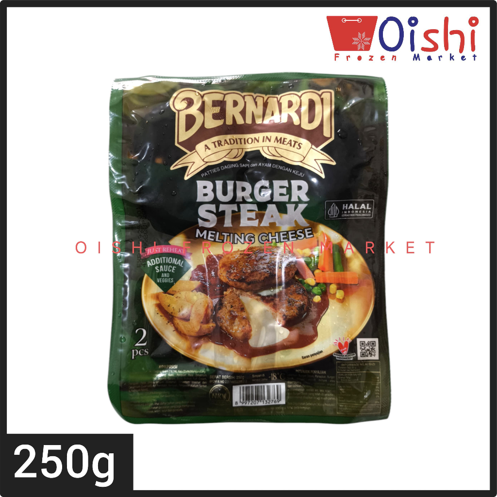 

Bernardi Burger Steak Melting Cheese 250g