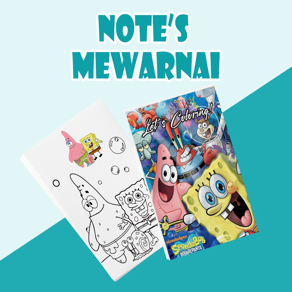 Buku Kecil Mewarnai Anak SpongeBob SquarePants