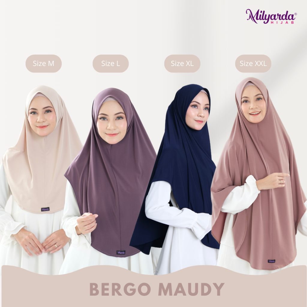 Milyarda Hijab Bergo Maudy Jilbab Instan Syari Olahraga Sport