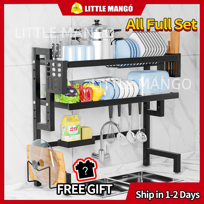 Rak Piring Wastafel Stainless Steel Rak Cuci Piring Wastafel Rak Dapur Rak Piring Gantung