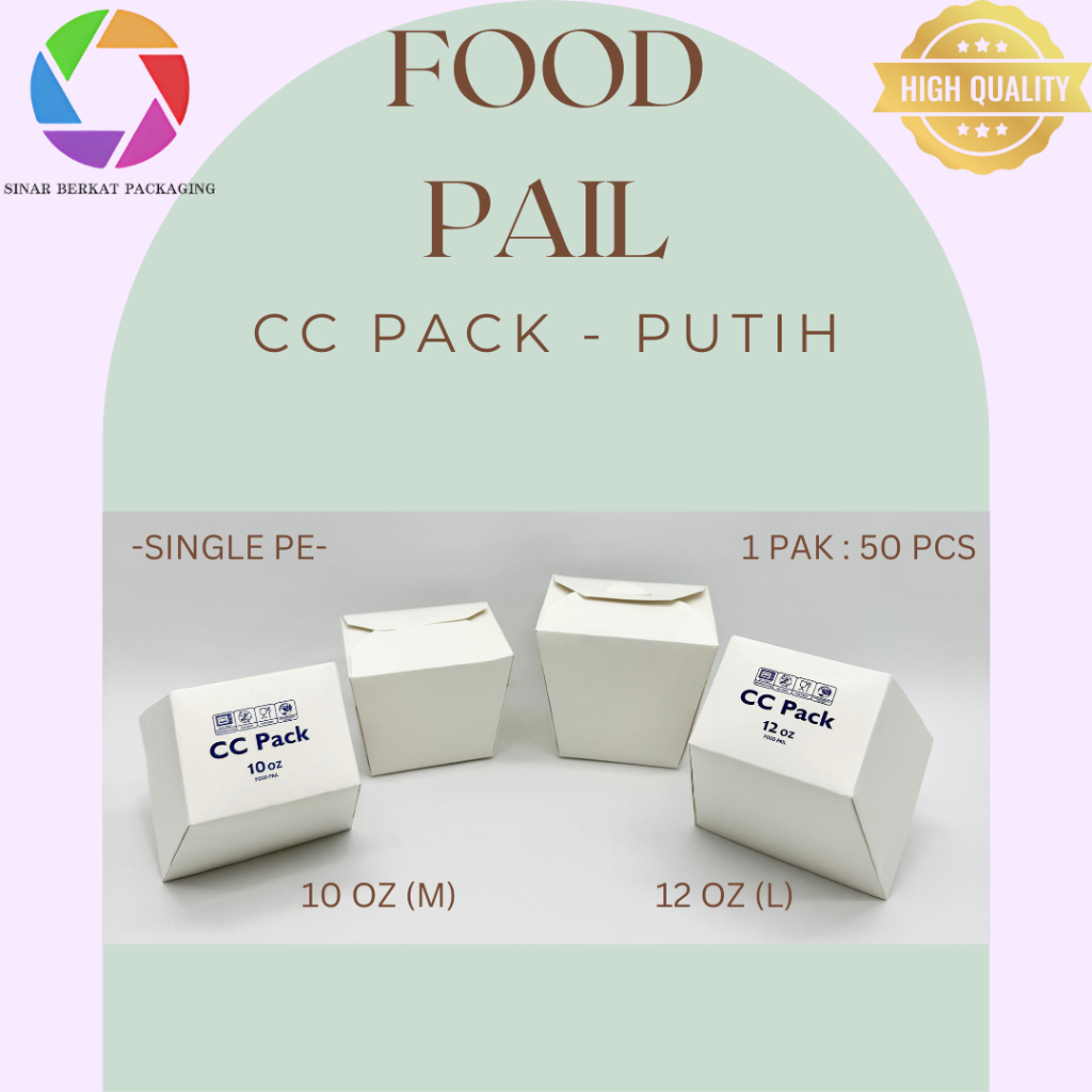 Food Pail Putih / Kotak Nasi Box