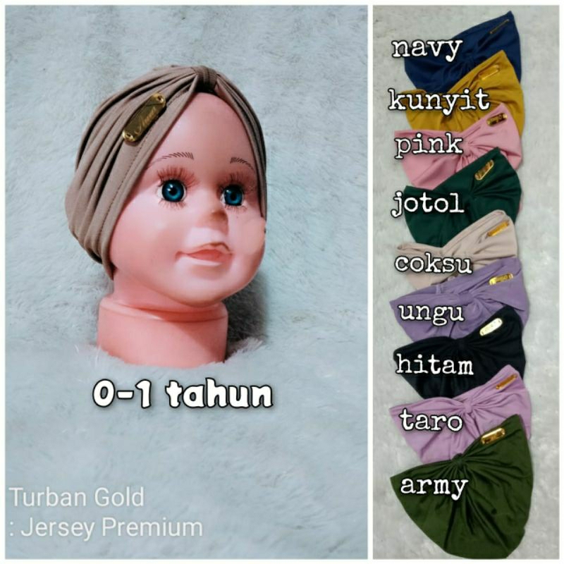 TURBAN BABY GOLD // TURBAN BAYI // CIPUT BABY GOLD