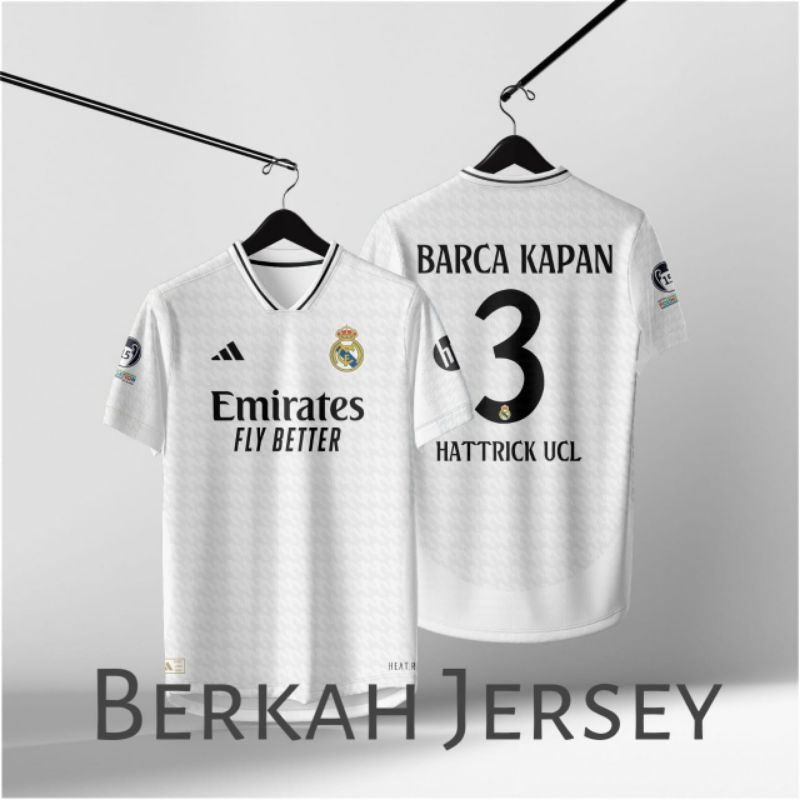 Jersey Madrid Barca kapan hattrick ucl Fullprinting