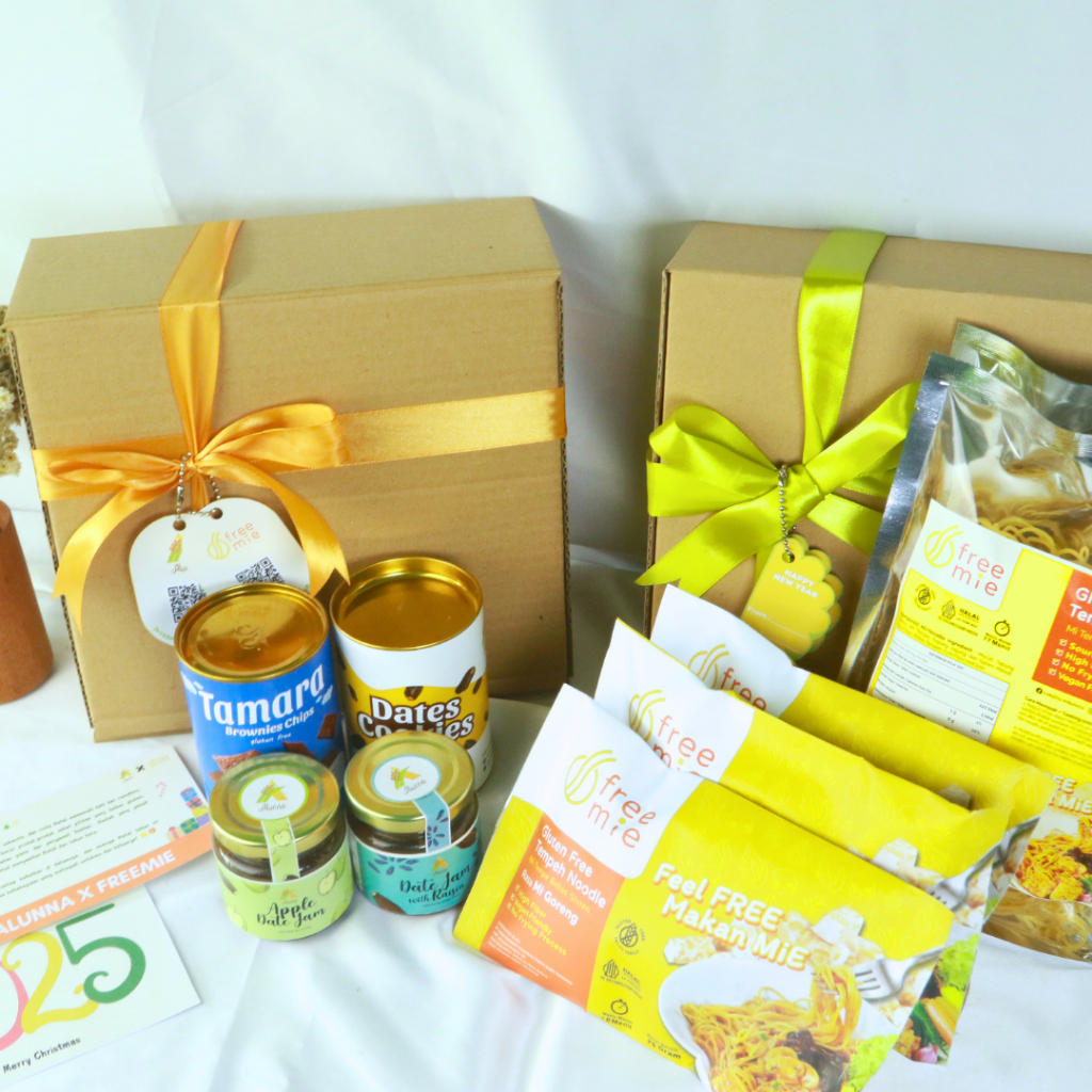 

Hampers Produk Sehat Sugar Free & Gluteen Free | Alunna x Freemie