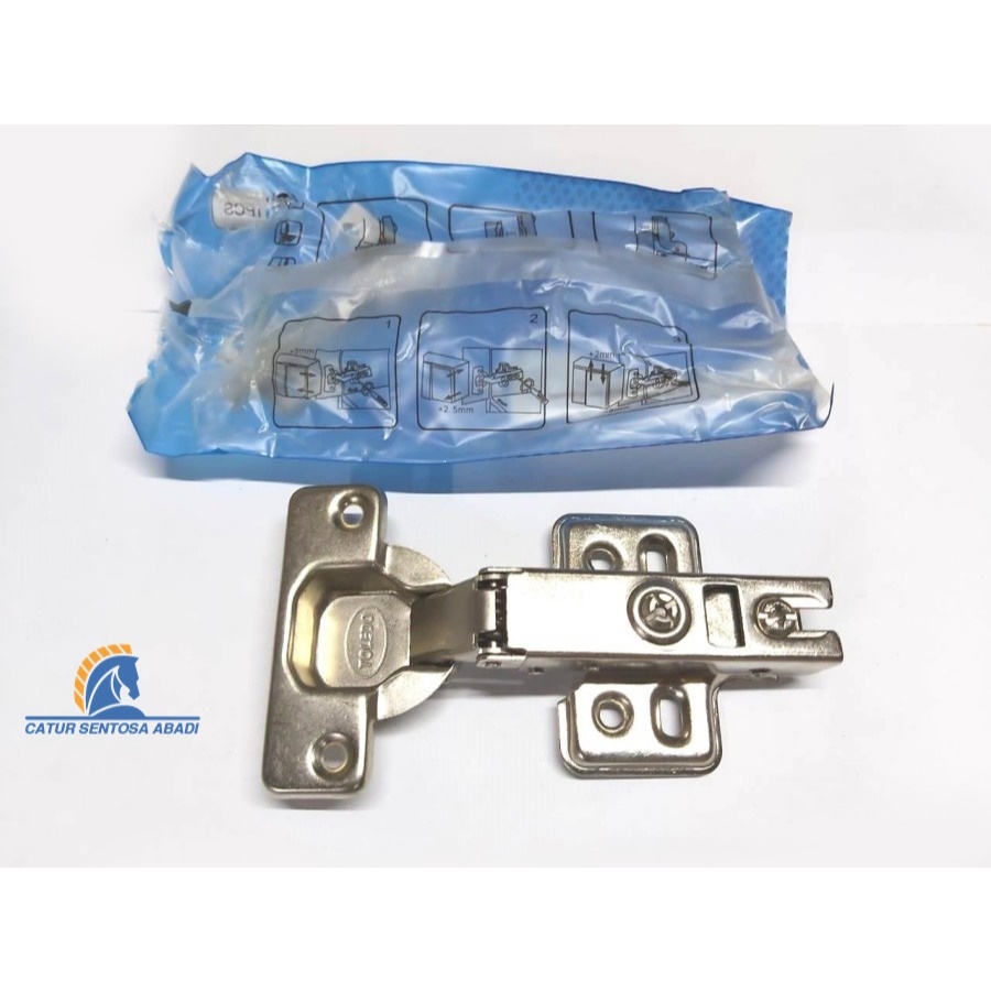 Engsel sendok Toledo Hidrolik Lurus (harga per pcs) / Engsel Lemari Berkualitas CSA