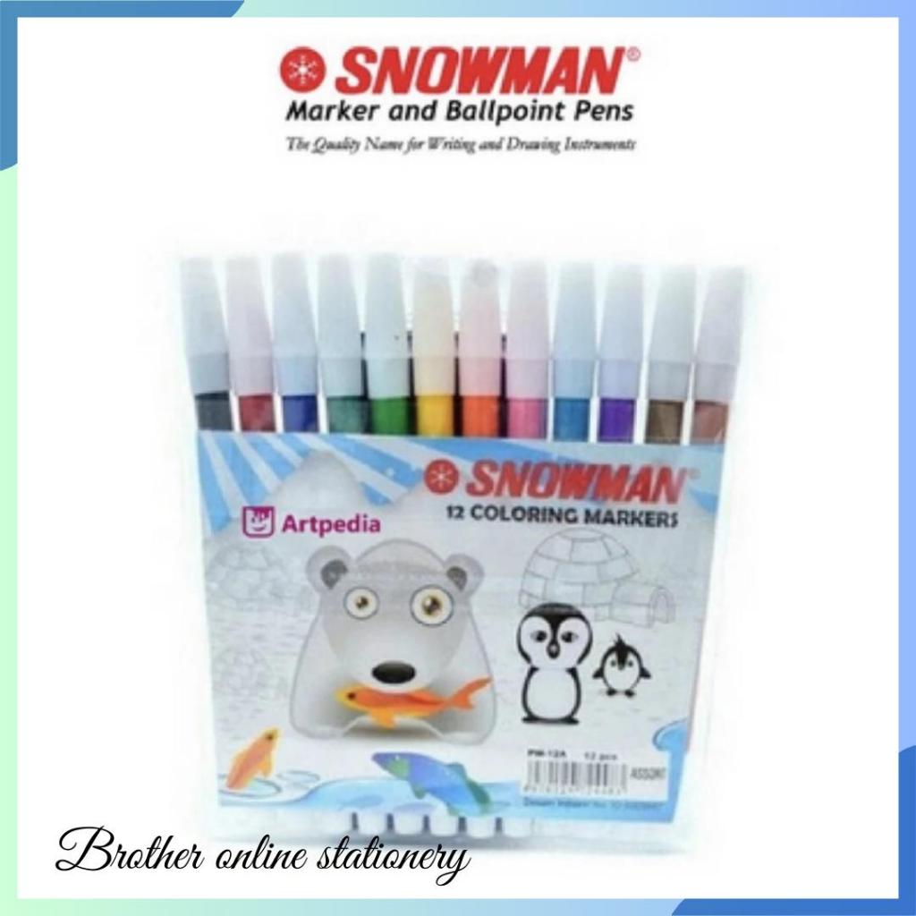 

BOS Snowman Spidol 12 Warna/ Spidol Mewarnai/ Spidol Kecil/ Spidol Menggambar