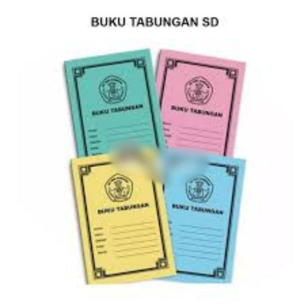 

Buku Tabungan Sekolah / Buku Tabungan Kecil warna-warni : Biru
