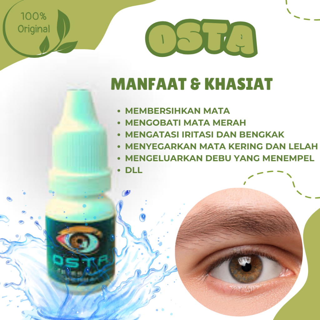 OSTA 【100% ORI】 | Tetes Mata Herbal Untuk Mengobati Mata Silinder