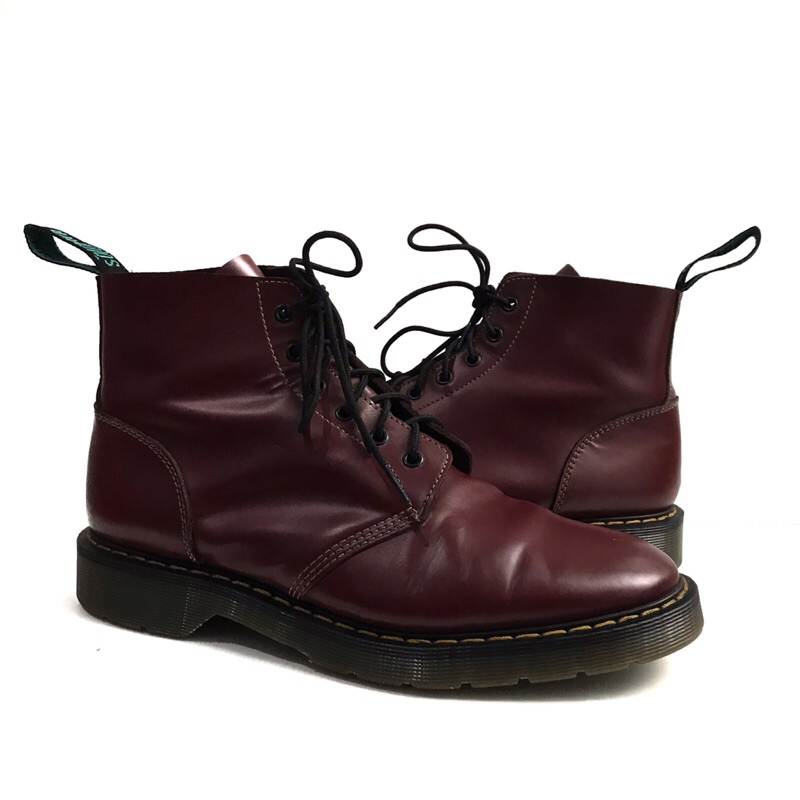 Solovair Hawkins 6 Eye Astronaut Boots Formal Leather Shoes S6-969 Oxblood red maroon cherry Rare Wi