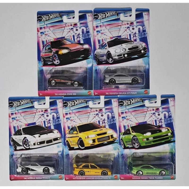 Hot Wheels 90's Street Scane ( Mitsubishi Lancer , Civic EG )