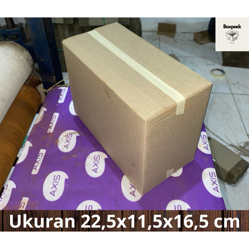 

Kardus packing (LUAR DALAM PUTIH) ukuran 22,5 x 11,5 x 16,5 cm