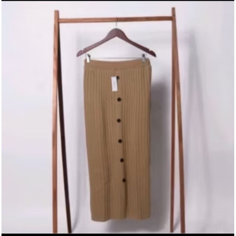 ROK RAJUT KANCING / ROK RAJUT PANJANG / ROK RAJUT PREMIUM