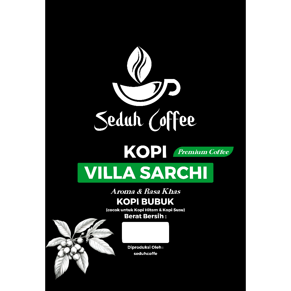 

SEDUH- Bubuk Kopi Villa Sarchi Kola & Rasa Khas 500gr