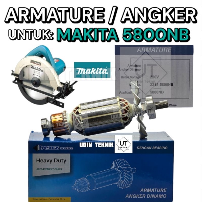ARMATURE MAKITA 5800 NB ANGKER MESIN CIRCULAR SAW MAKITA 5800NB BENZ