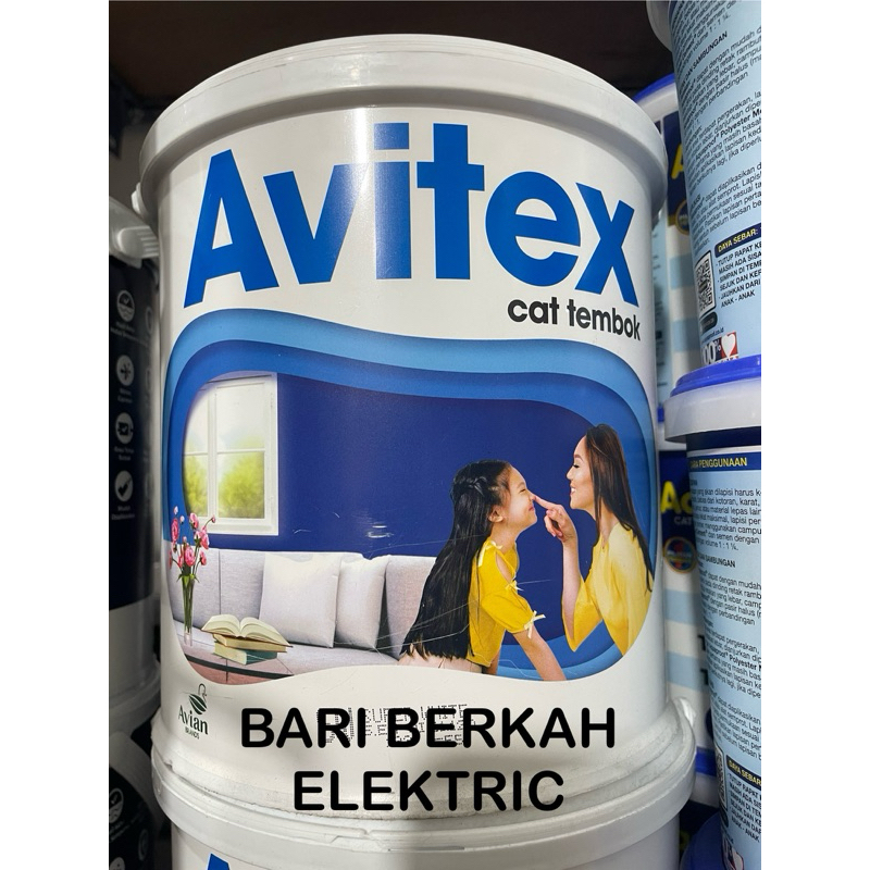 Cat tembok Avian Avitex interior warna super white