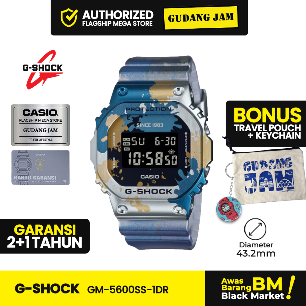 G-Shock GM-5600SS-1DR Jam Tangan Pria Sport Tahan Air 200 Meter