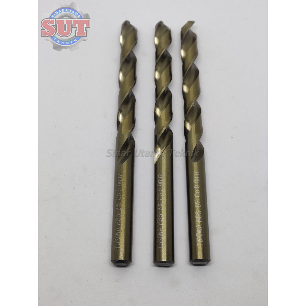Mata bor 9mm HSS CO8 stainless Tokiwa Mata Bor Besi 9mm TOKIWA