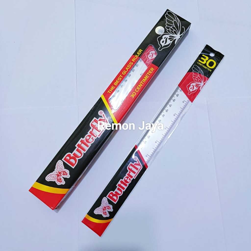 

(isi 3 / 6 Pcs) Penggaris Butterfly 30 cm