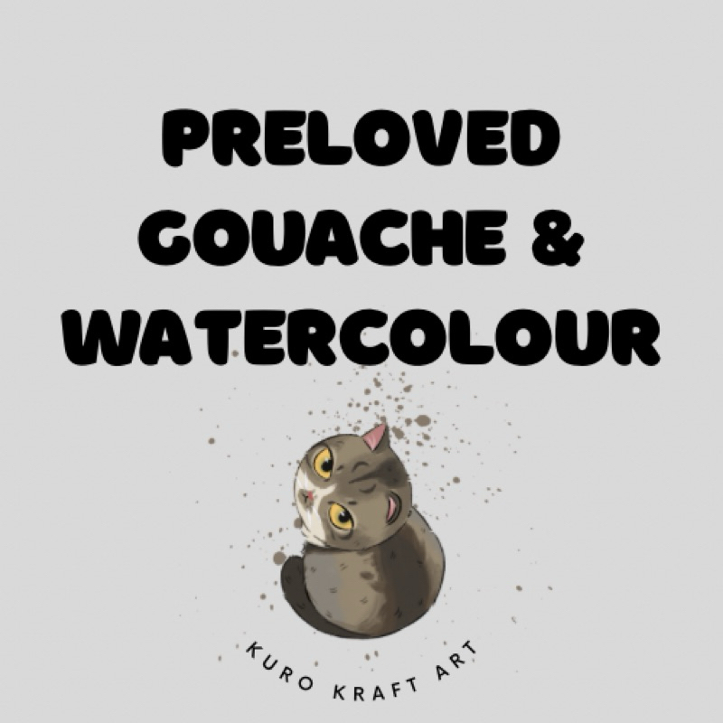 

Preloved Watercolour Gouache - holbein winsor newton kusakabe