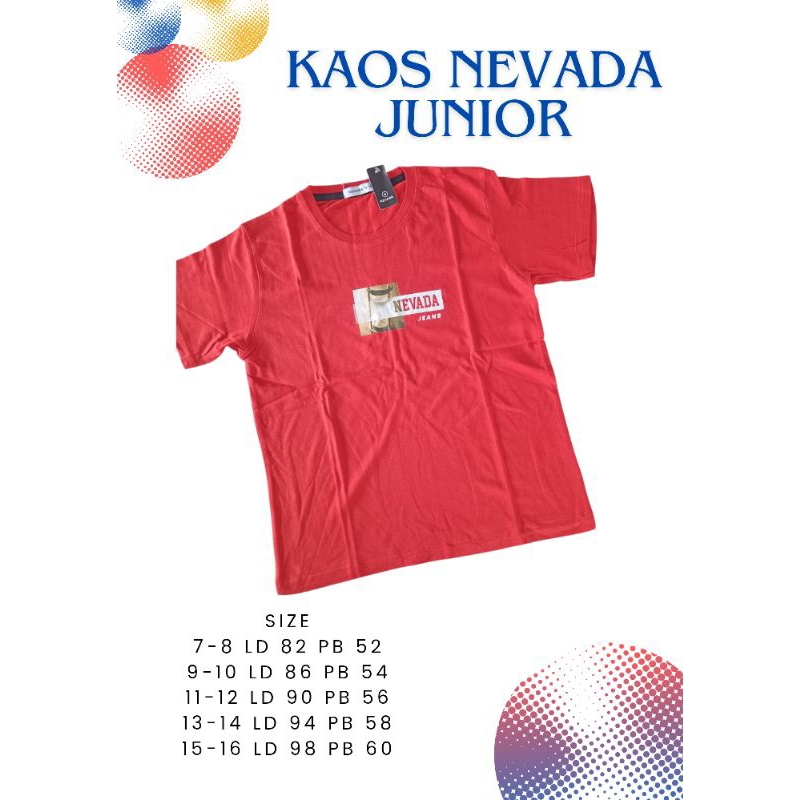 kaos anak Nevada junior cewek cowok murah [harga grosir] [harga reseller] [langsung dari pabrik]