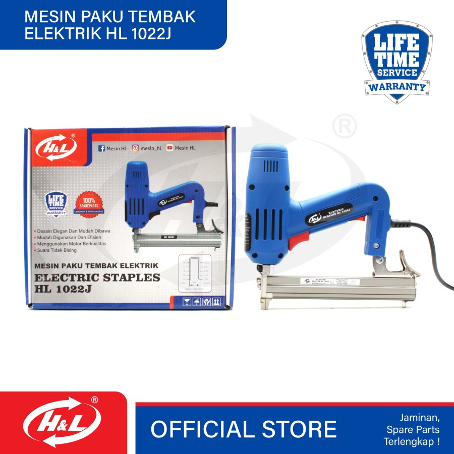 

HL Mesin Paku Tembak Electric / Electric Staples HL 1022J